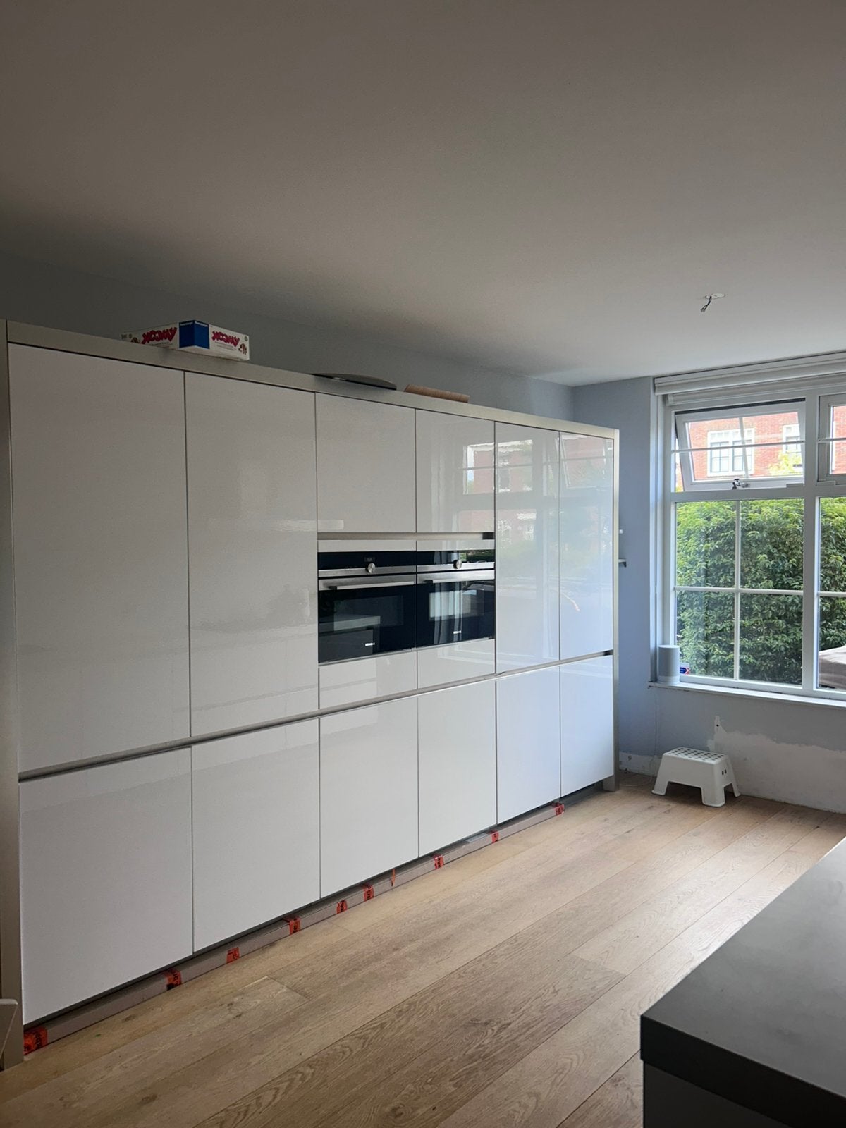 Hoogglans keuken, Ophalen, Gebruikt, Wit, Dubbelwandige keuken
