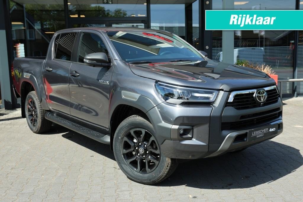 Toyota HILUX 2.8 D-4D DUBBEL CABIN 48V HYBRIDE INVINCIBLE A/, Auto's, Automaat, Huisgarantie, Met garantie (alle), Beige