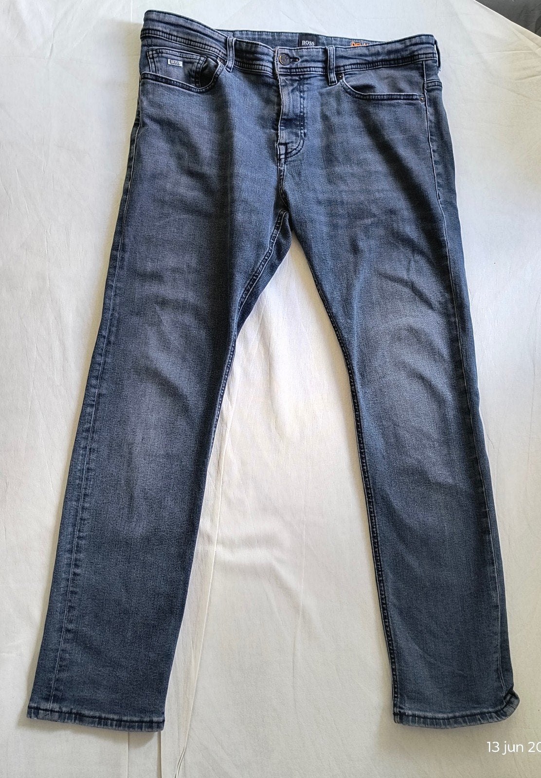 BOSS Hugo Boss Delaware Super stretch Jeans W34/L30, Kleding | Heren, Spijkerbroeken en Jeans, Blauw, Ophalen of Verzenden, W33 - W34 (confectie 48/50)