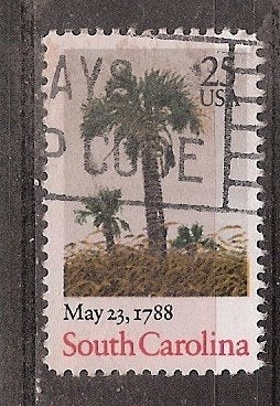 USA, South Carolina, 200 jaar, 1988., Ophalen of Verzenden, Gestempeld, Noord-Amerika