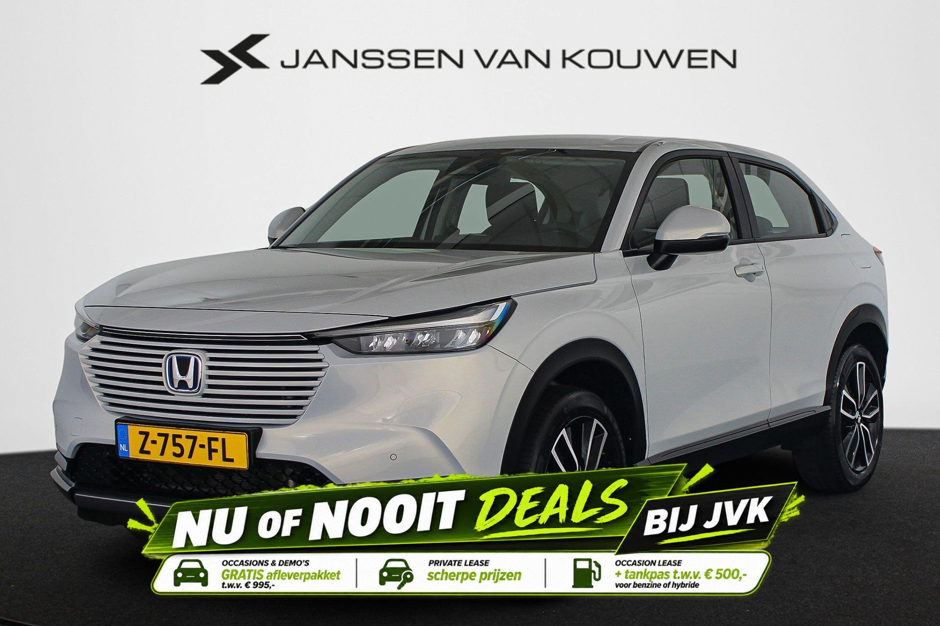 Honda HR-V 1.5 e:HEV Elegance NL Auto Stoelverwarming Keyles, Stof, Euro 6, Wit, Origineel Nederlands