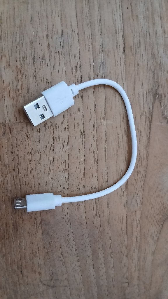 Kabel usb naar usb micro wit kort, Ophalen of Verzenden