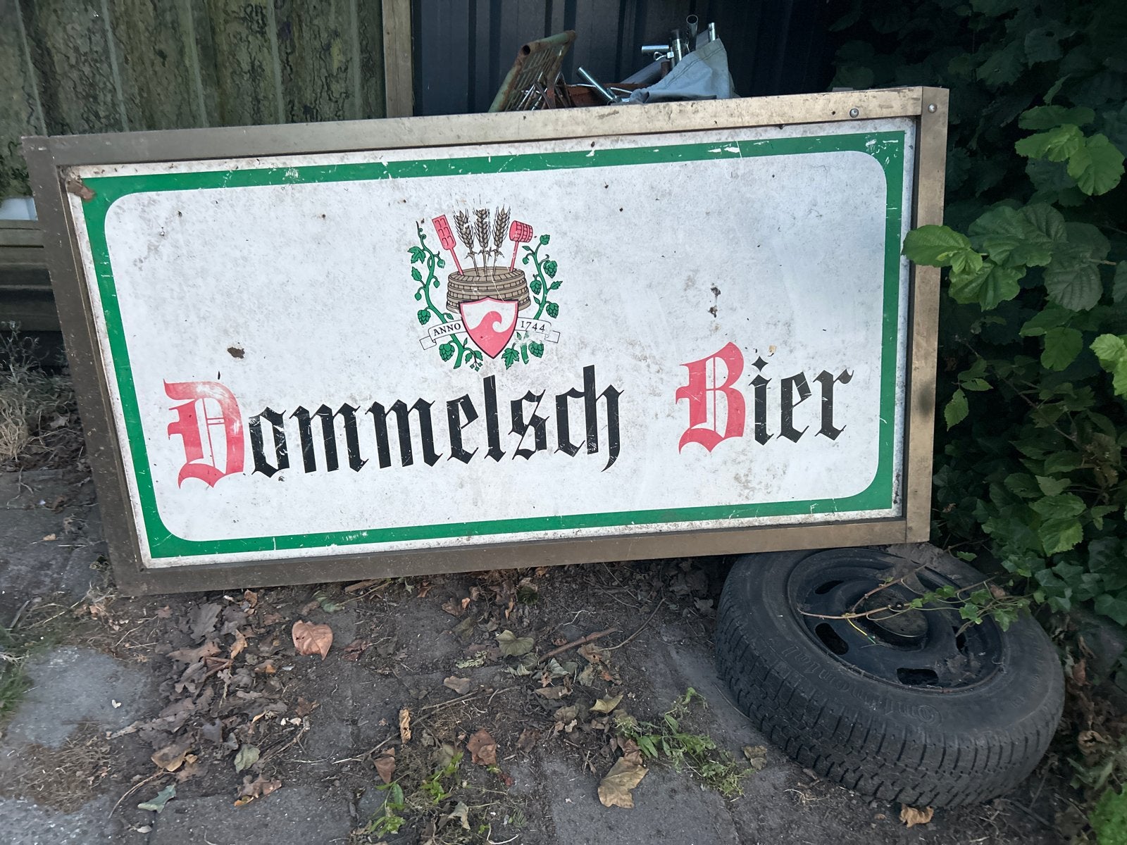 Dommelsch Bier Reclamebord - 165x88cm, Ophalen, Gebruikt, Reclamebord