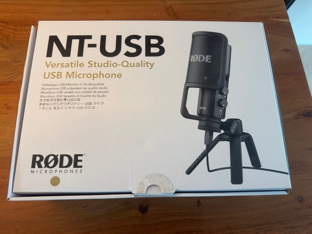 Røde NT-USB microfoon, vrijwel nieuw in doos, Muziek en Instrumenten, Ophalen of Verzenden, Zo goed als nieuw, Studiomicrofoon