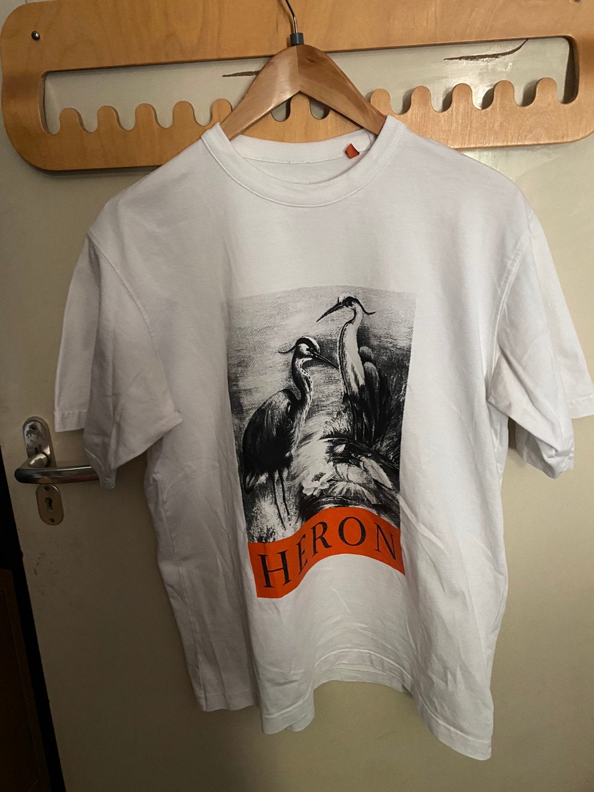 Heron preston shirt maat L zeer goede staat orgineel!!!!, Maat 48/50 (M), Heron Preston, Wit, Ophalen of Verzenden