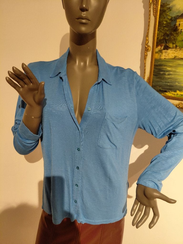 River woods prachtige bloes xxl, Ophalen of Verzenden, Zo goed als nieuw, Maat 46/48 (XL) of groter, Blauw