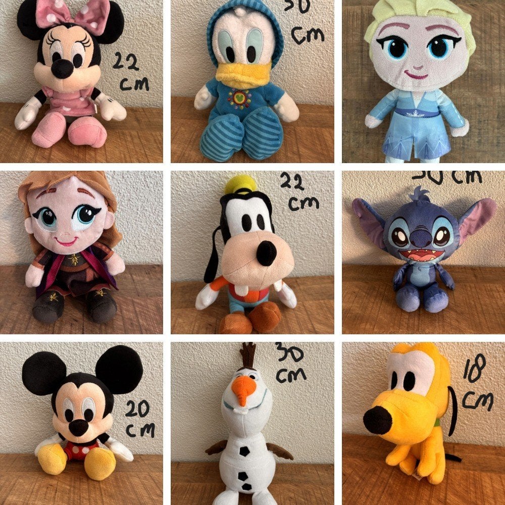 Disney Frozen Mickey knuffels. Nieuw en ZGAN. Zie foto's., Disney, Disney, Overige typen, Ophalen of Verzenden