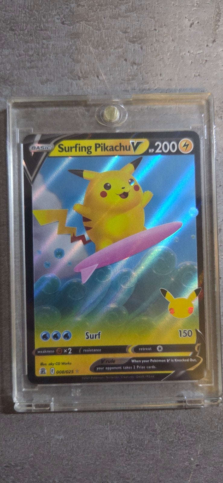 Pokemon kaart Pikachu, Hobby en Vrije tijd, Verzenden, Zo goed als nieuw