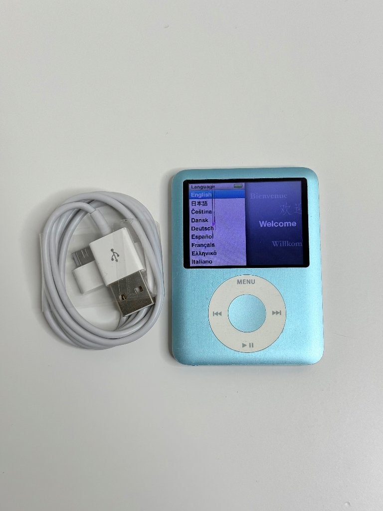 Apple iPod Nano 3e Generatie Blauw 8GB, Gebruikt, Blauw, Ophalen of Verzenden, Nano