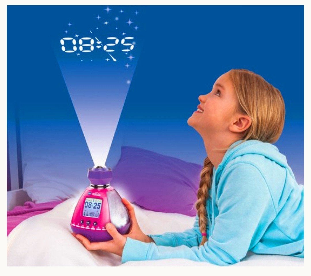 VTech KidiMagic Color Show - Roze wekker met projectie, Ophalen of Verzenden, Zo goed als nieuw, Meisje