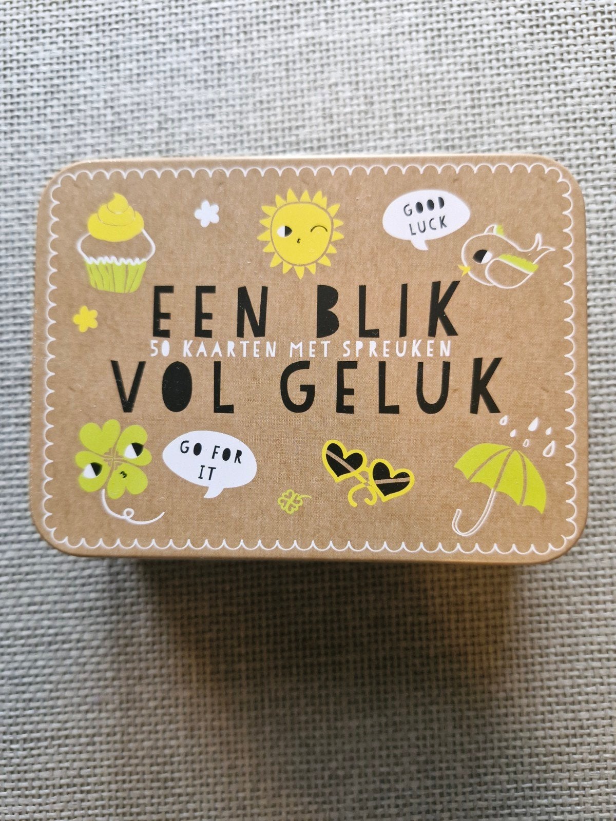 Hema Kaartenset "Een blik vol geluk" - 50 kaarten, Ophalen of Verzenden, Zo goed als nieuw, Overige thema's, Blanco kaart of Basiskaart