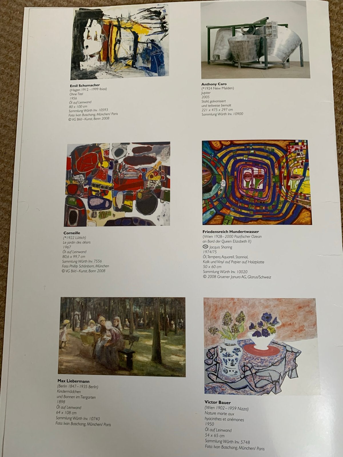 Set van 5 diverse kunstreproducties Modern en Klassiek, Antiek en Kunst, Ophalen of Verzenden, Papier/karton, Olieverf, Abstract
