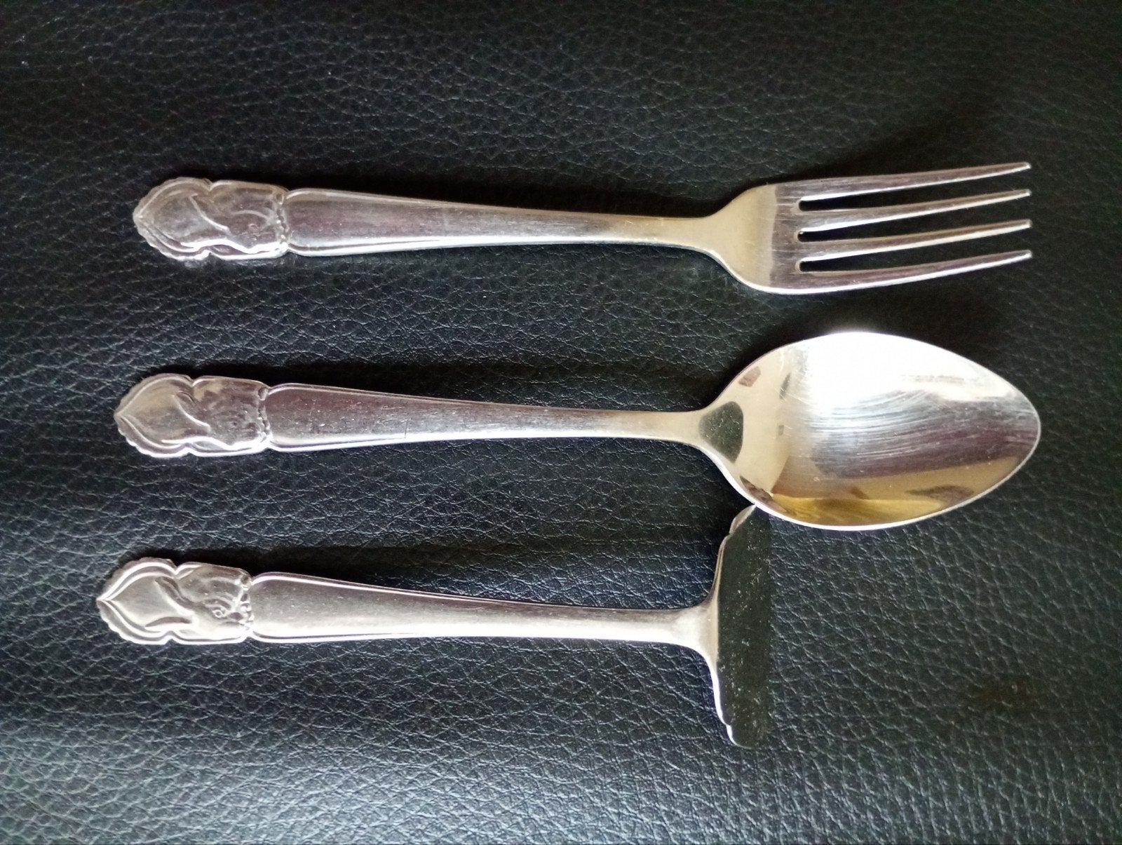 Vintage kinderbestek jaren 60., Ophalen of Verzenden