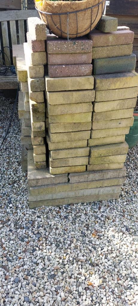 Terrastegels 30x60 en bakstenen, Tuin en Terras, Tegels en Klinkers, Ophalen