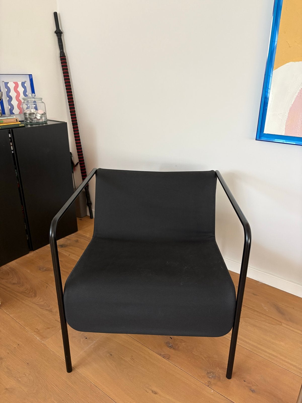 Ikea OBEGRÄNSAD stoel - Limited Edition, Huis en Inrichting, Ophalen, Zwart, Zo goed als nieuw, Metaal