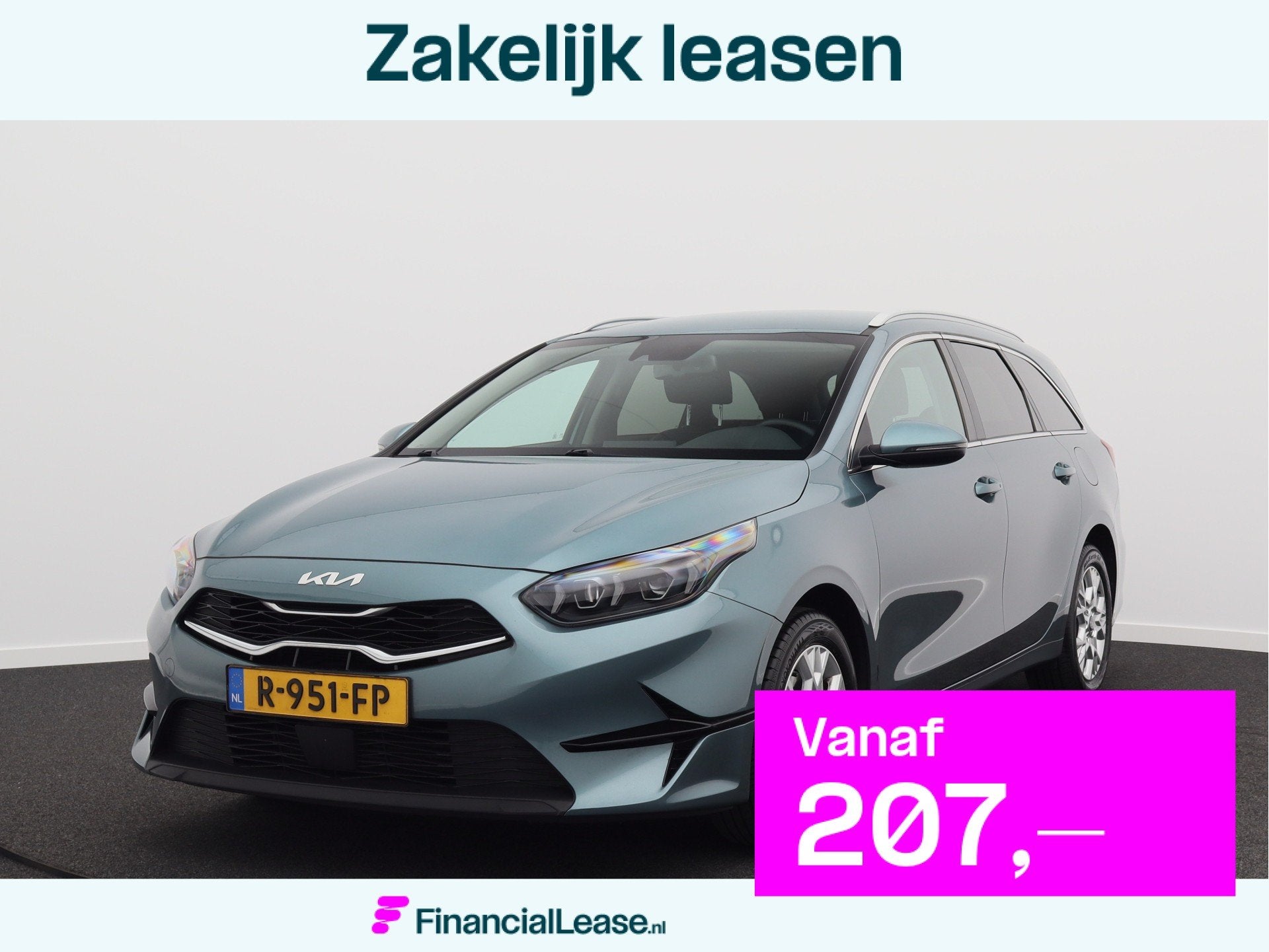 Kia Ceed Sportswagon 1.0 T-GDi DynamicPlusLine/ zeer mooi!, Voorwielaandrijving, Gebruikt, Leder en Stof, Origineel Nederlands