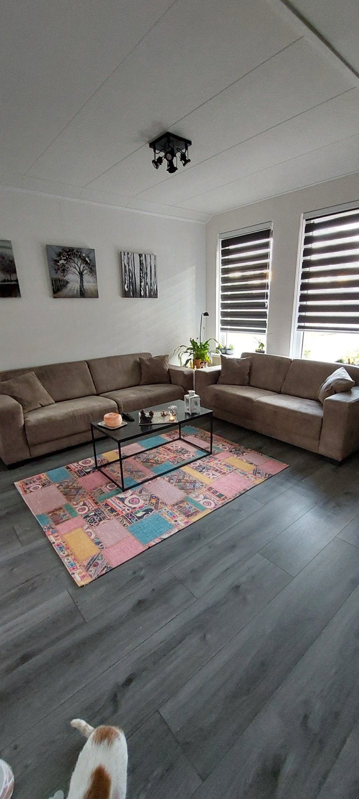 Comfortabele hoekbank en rechte bank set - Zo goed als nieuw, Ophalen, 100 tot 125 cm, 300 cm of meer, Zo goed als nieuw