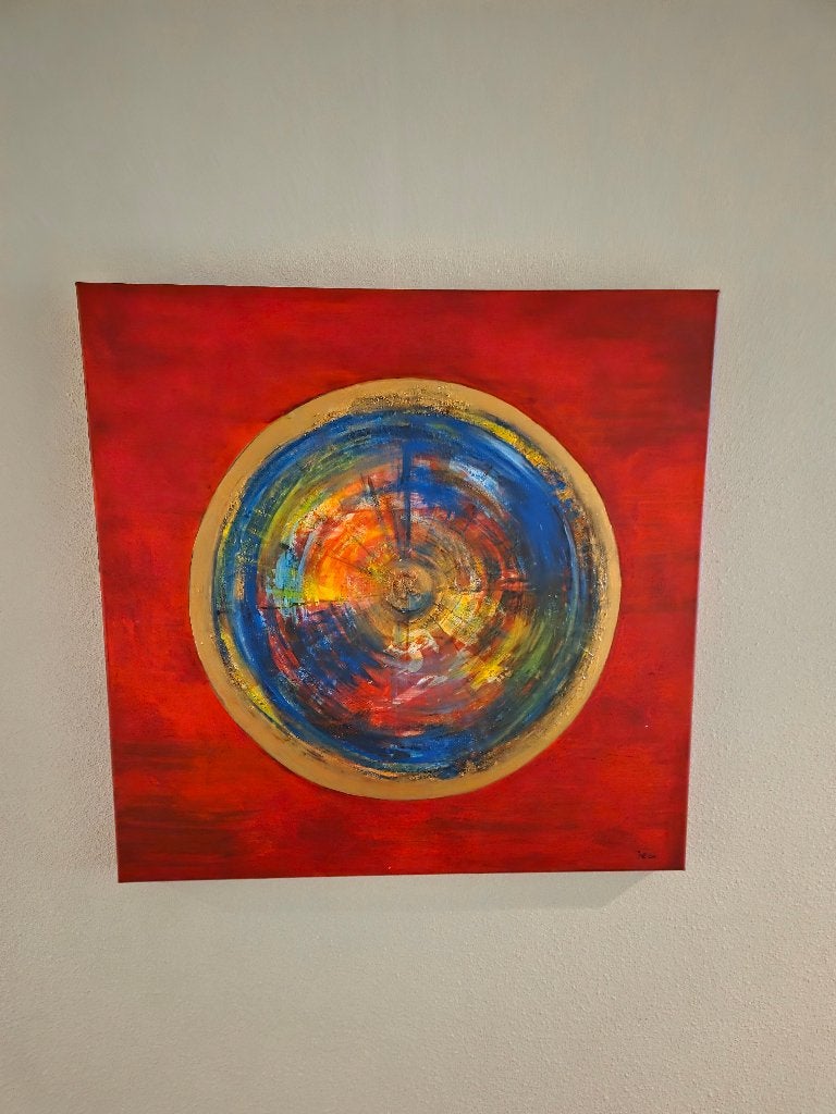 Schilderij, Antiek en Kunst, Kunst | Schilderijen | Abstract, Ophalen