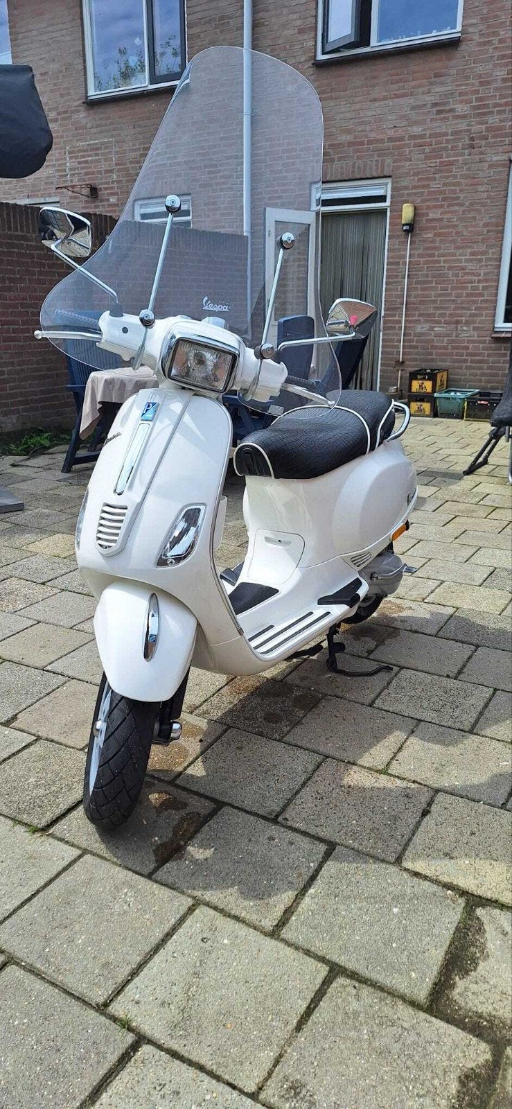 Vespa s50 2takt wit snor., Ophalen, Gebruikt, Benzine, Vespa