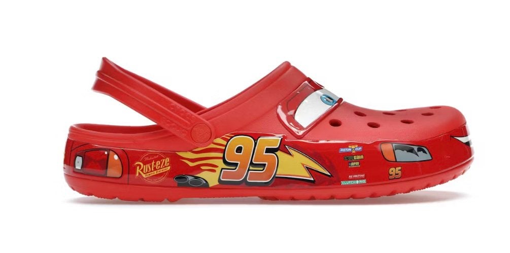 Crocs Lightning McQueen 44, Verzenden, Zo goed als nieuw