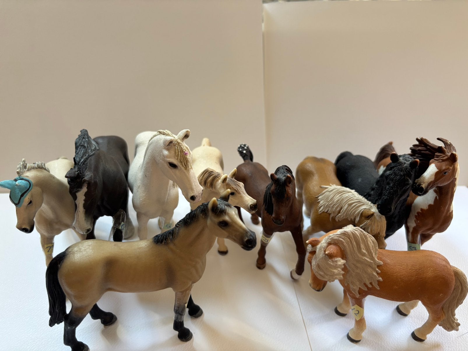 10 schleich paardjes, Ophalen of Verzenden, Gebruikt