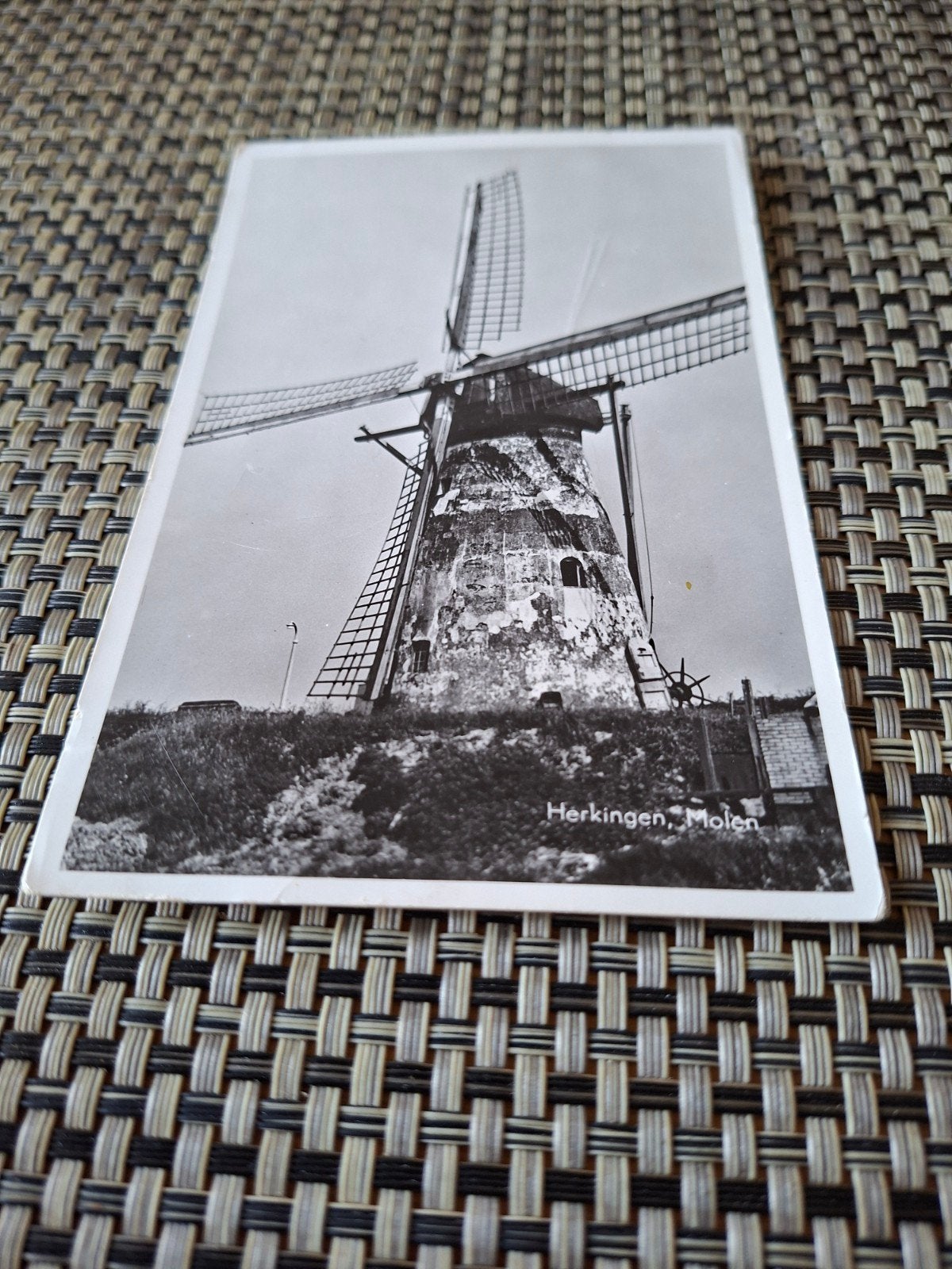 Oude ansichtkaart Herkingen Molen - Gelopen, Ophalen of Verzenden, 1940 tot 1960, Gelopen