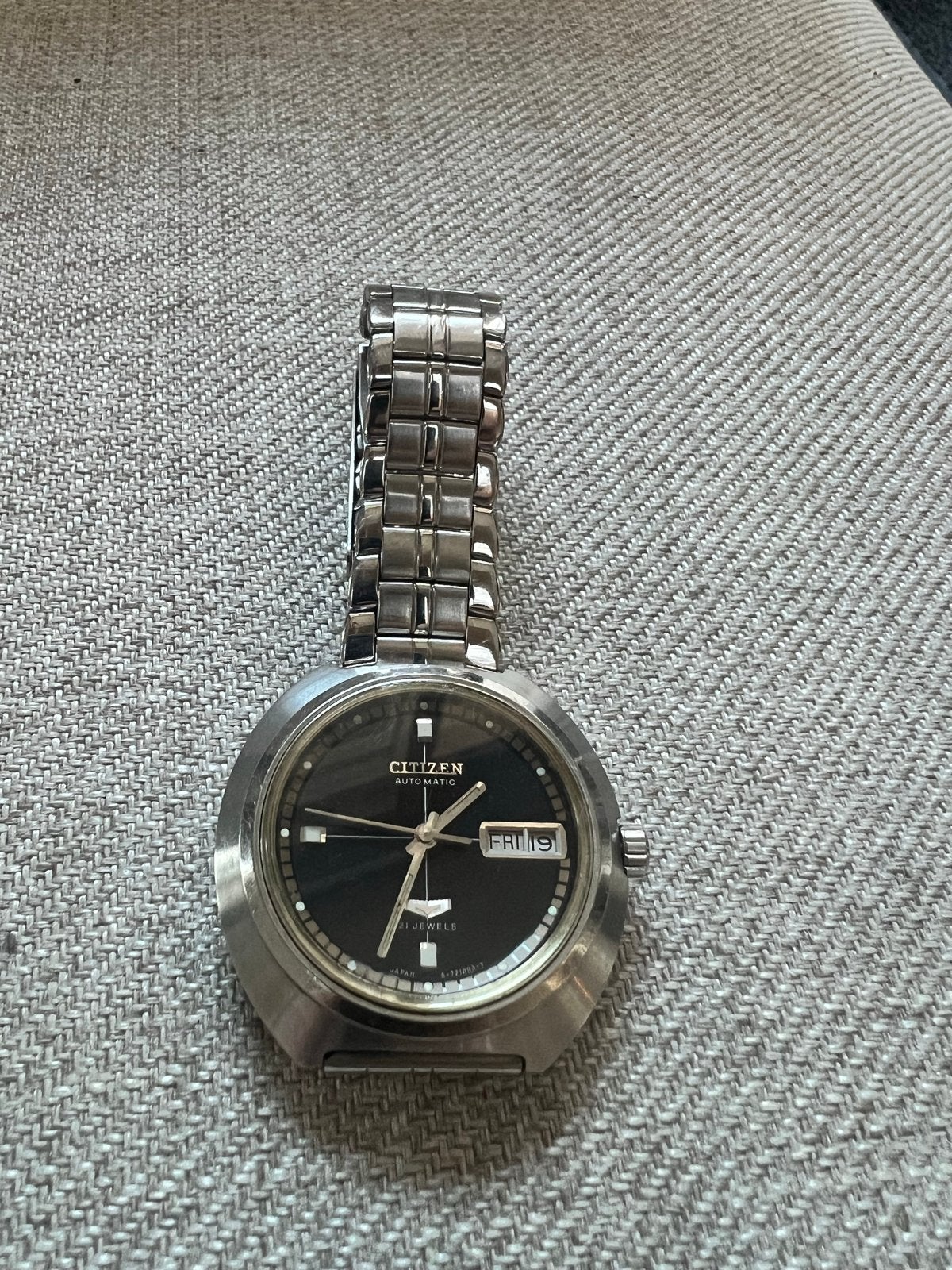 Vintage Citizen Automatic, Staal, Met bandje, Polshorloge, Citizen
