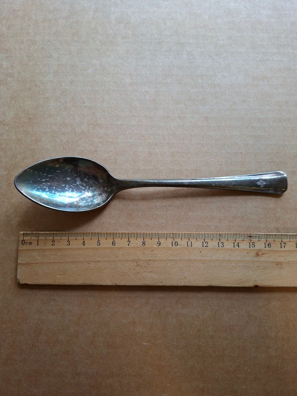Vintage verzilverde lepel met jaartal 1989, Ophalen of Verzenden