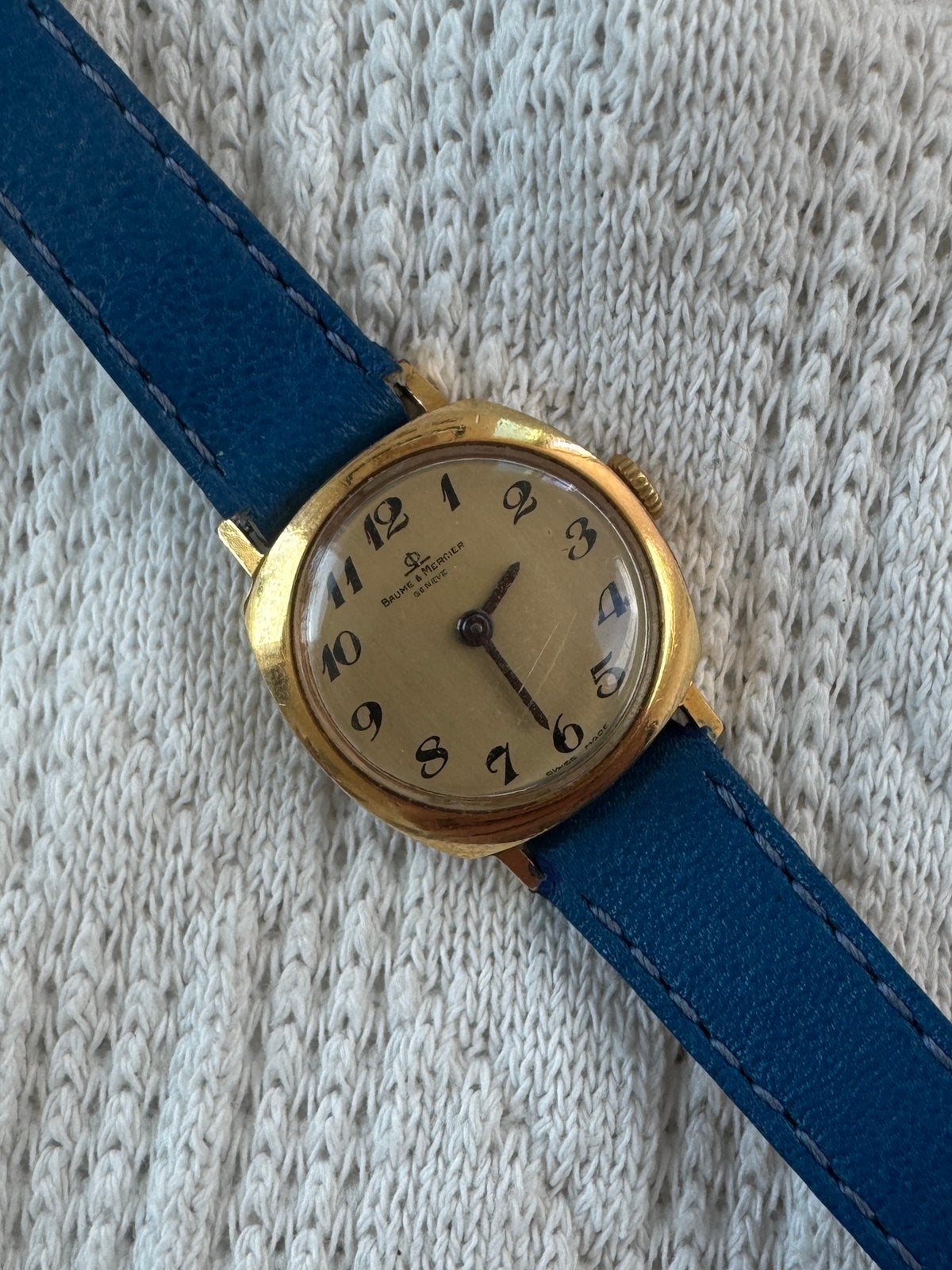 Rare Baume & Mercier 10409 22mm | Manual Wind Swiss, Ophalen of Verzenden, Staal, Overige merken, 1960 of later