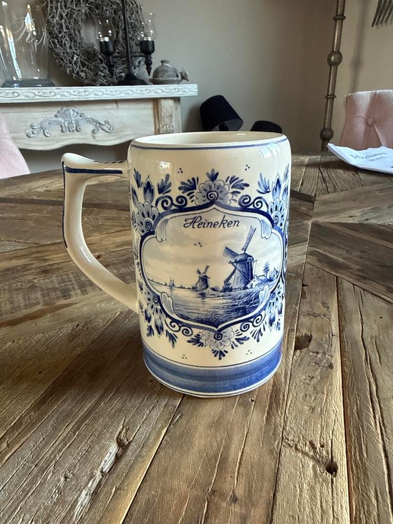 Delfts Blauw Heineken Bierpul - Handwerk Holland, Ophalen