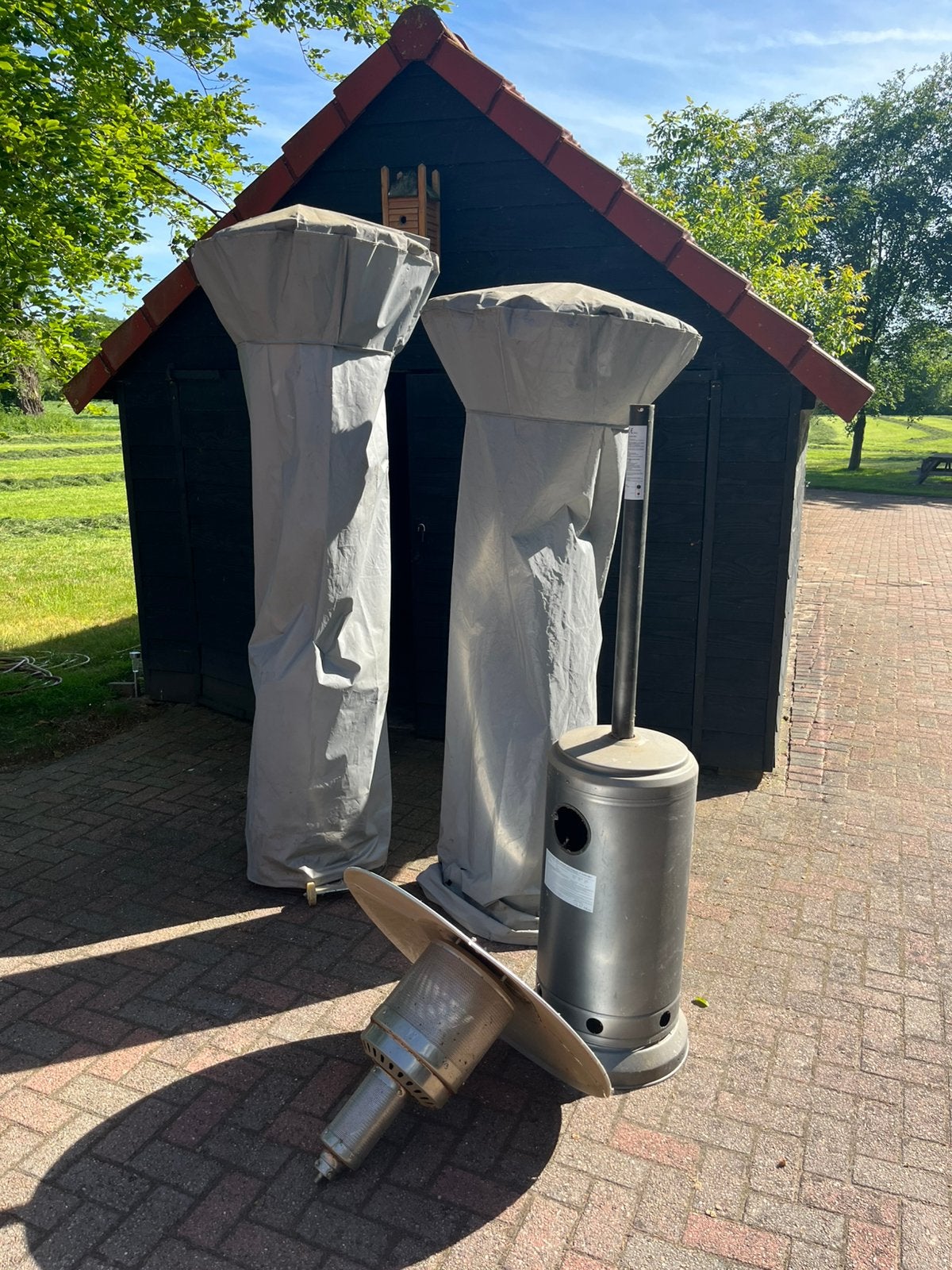 Terrasverwarmers, Tuin en Terras, Terrasverwarmers, Ophalen, Draaibaar, Gebruikt, Vloer