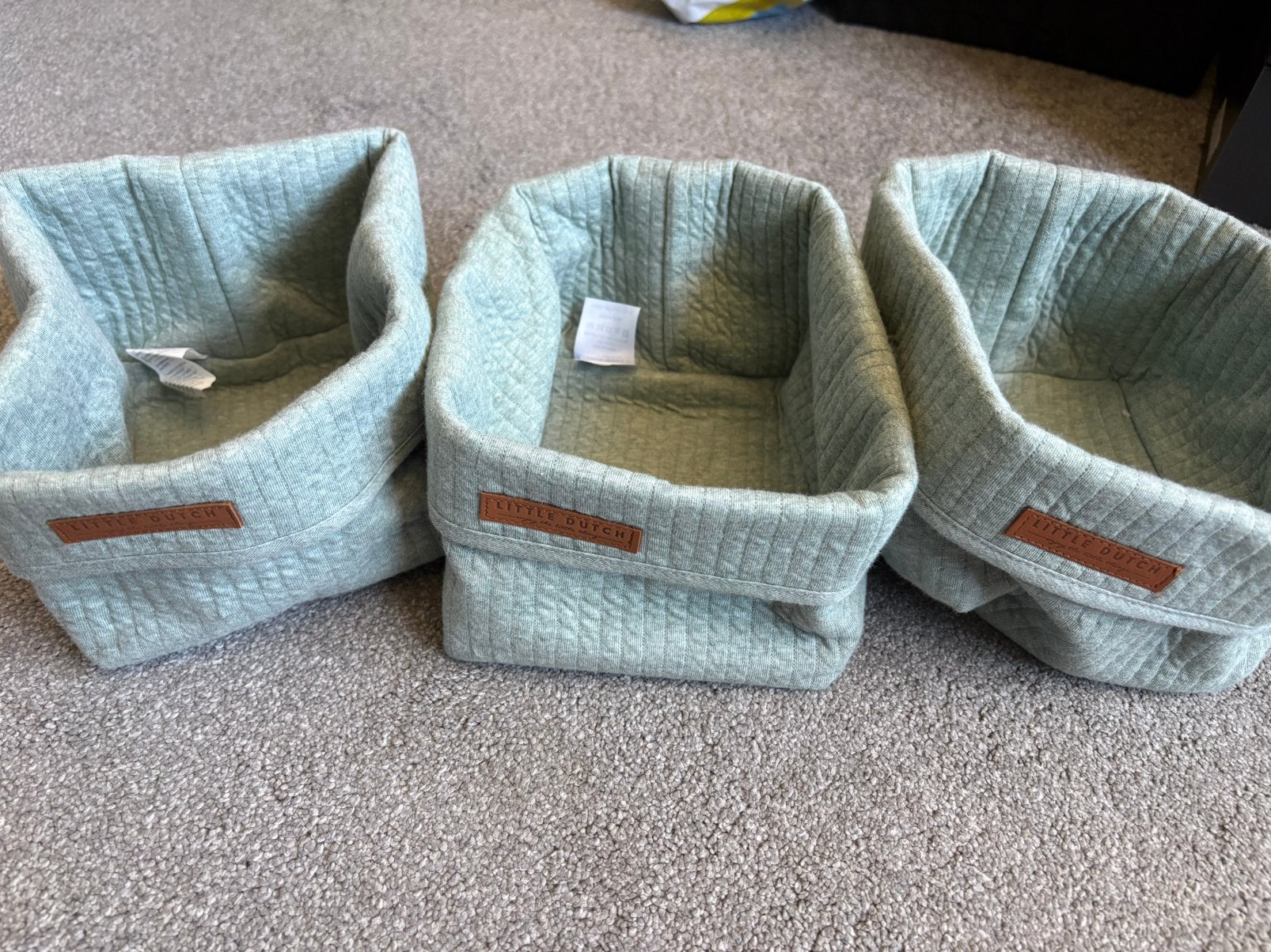Commode mandjes Mint kleur Little dutch, Ophalen, Zo goed als nieuw, Rechthoekig, Riet