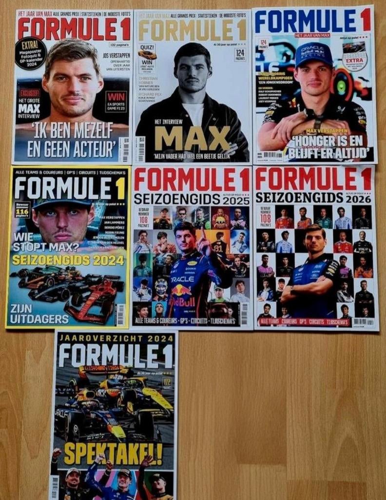 Formule 1 bladen, jaaroverzicht en seizoensgidsen, Ophalen of Verzenden