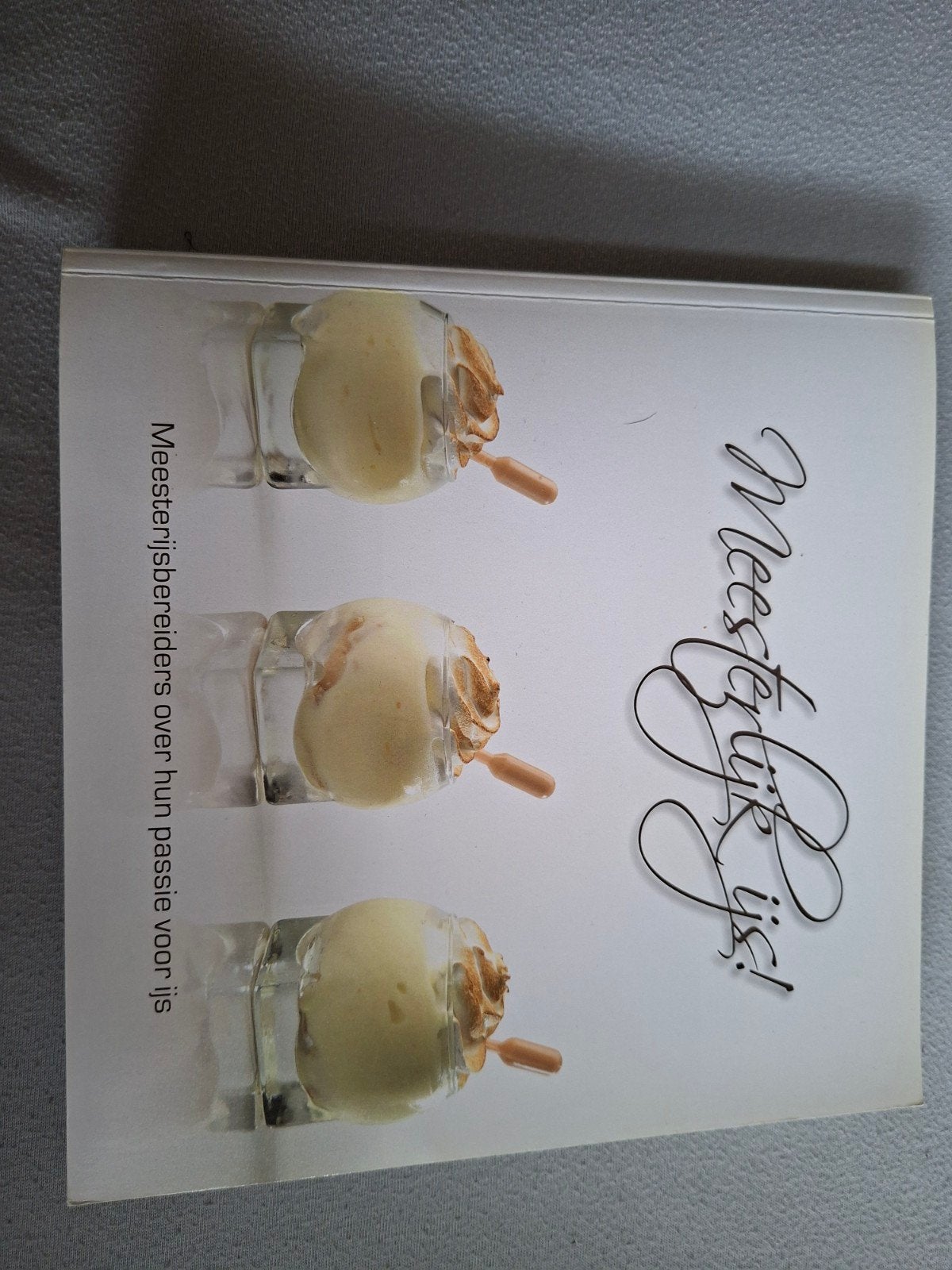 Meesterlijk IJs! Kookboek over ijsbereiding, Ophalen of Verzenden, Zo goed als nieuw, Meesterijsbereiders, Taart, Gebak en Desserts