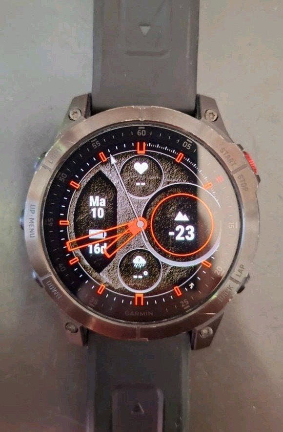 Garmin Epix Gen 2 - 42mm, Gebruikt, Zwart, Garmin, Ophalen of Verzenden
