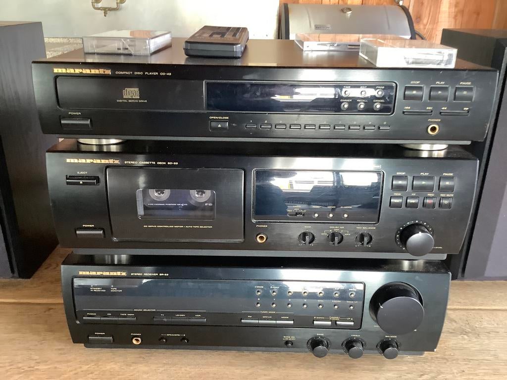 Marantz stereo set met 4 boxen, Ophalen of Verzenden, Zo goed als nieuw, Overige merken