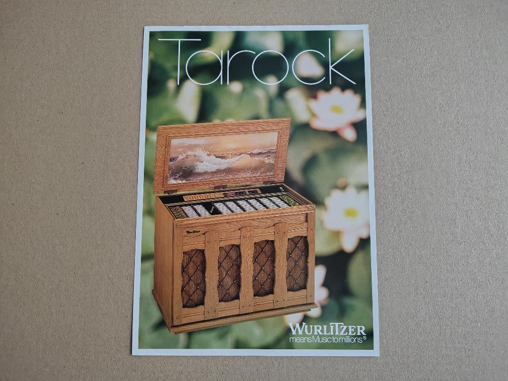 Flyer: Wurlitzer Tarock (1984) jukebox, Verzenden, Gebruikt, 1950 tot 1960, Seeburg