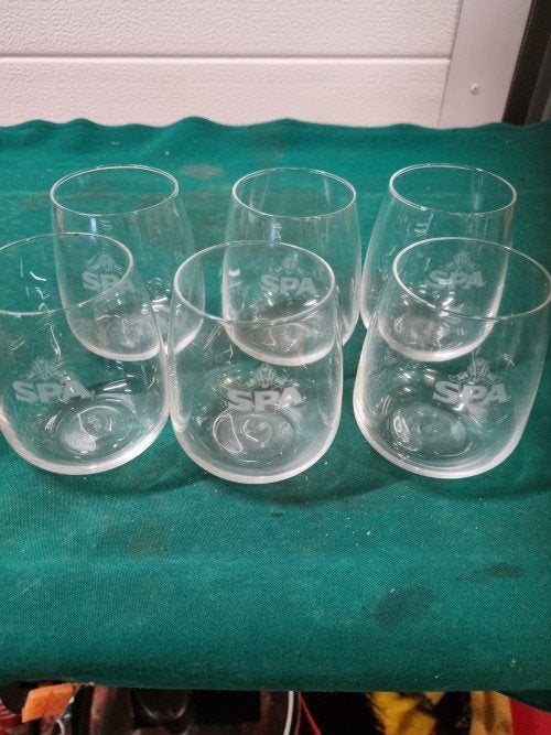 spa glazen origineel zes stuks, Ophalen of Verzenden, 'T Olde Gre-j, Info@toldegrej.nl, Endepoelstraat 20f Didam