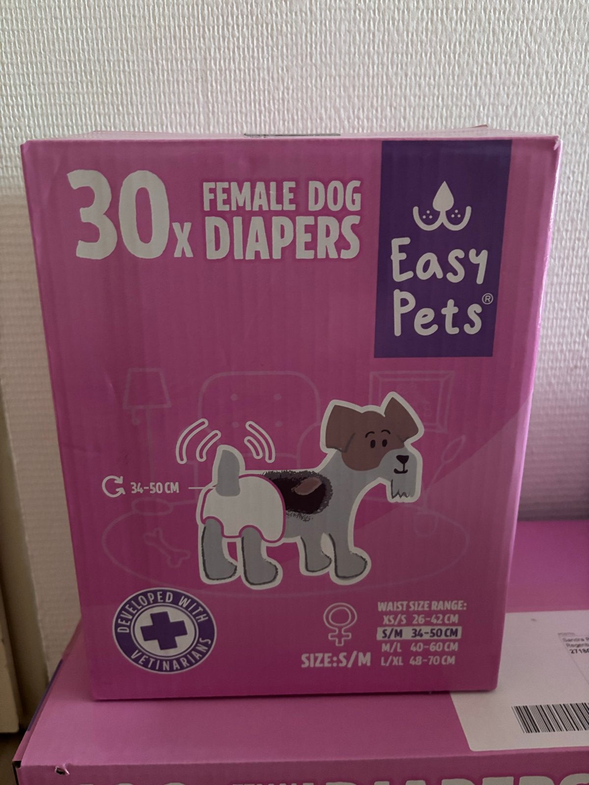 EasyPets Hondenluiers Teef Hond S/M, Overige merken, Ophalen, Nieuw, Overige typen
