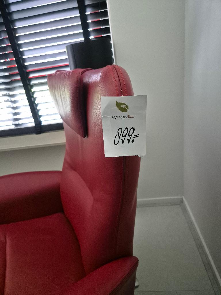 Fjord knudsen relaxfauteuil top kwaliteit, Huis en Inrichting, Fauteuils, Nieuw, Leer, 50 tot 75 cm, Ophalen of Verzenden