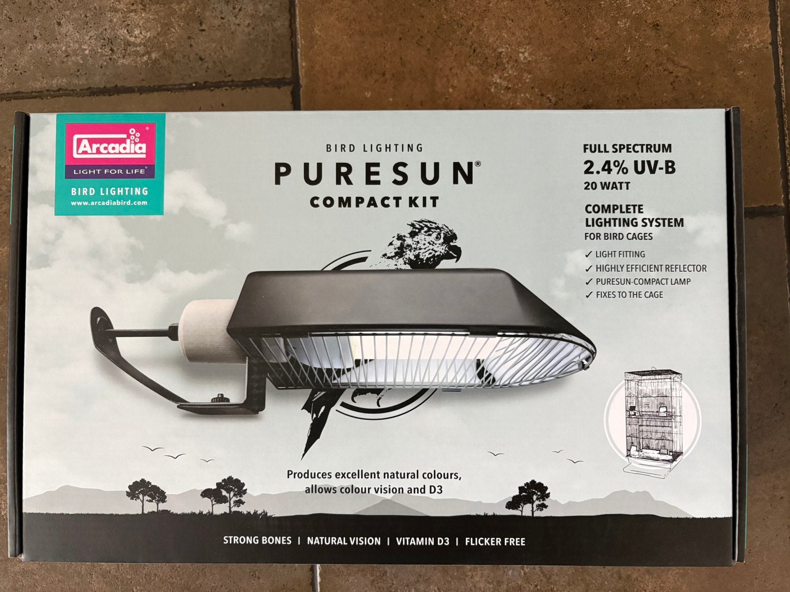 Arcadia Puresun Compact kit uvb lamp nieuw, Ophalen of Verzenden, Nieuw, Kooi-accessoires