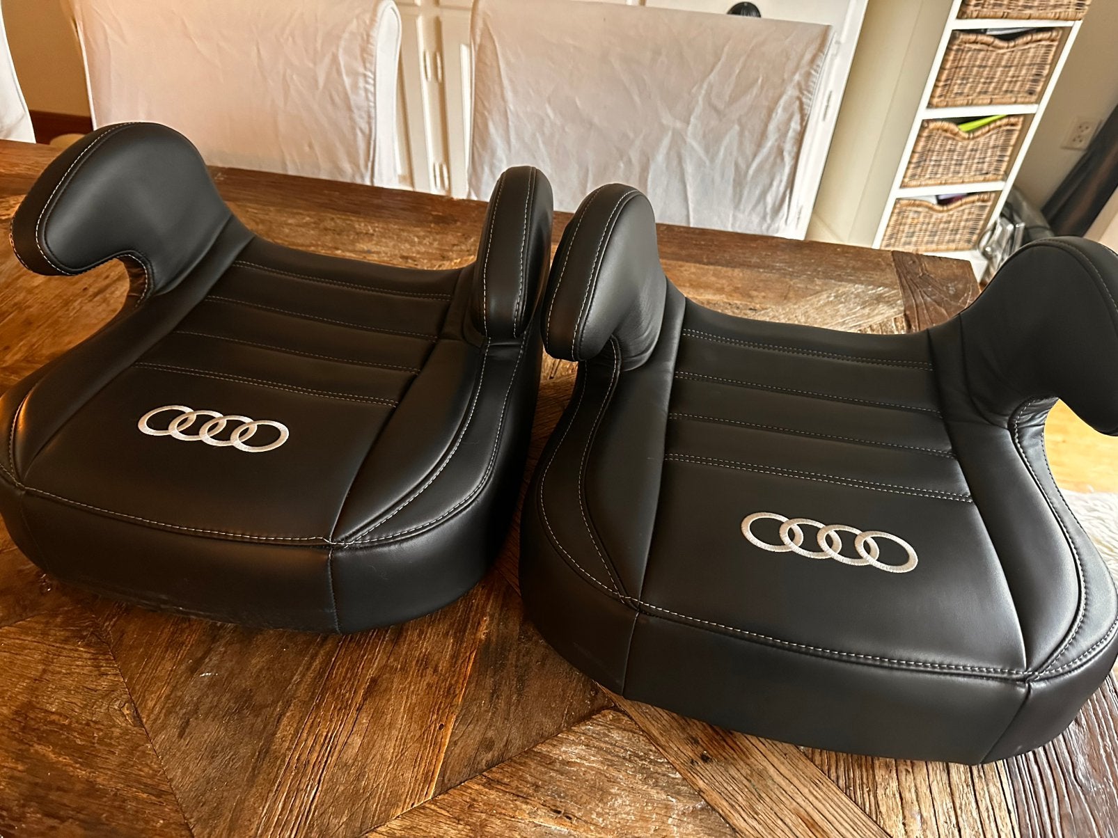 Zitverhogers leer Audi, Kinderen en Baby's, Autostoeltjes, Overige merken, Autogordel, Ophalen of Verzenden, Zo goed als nieuw