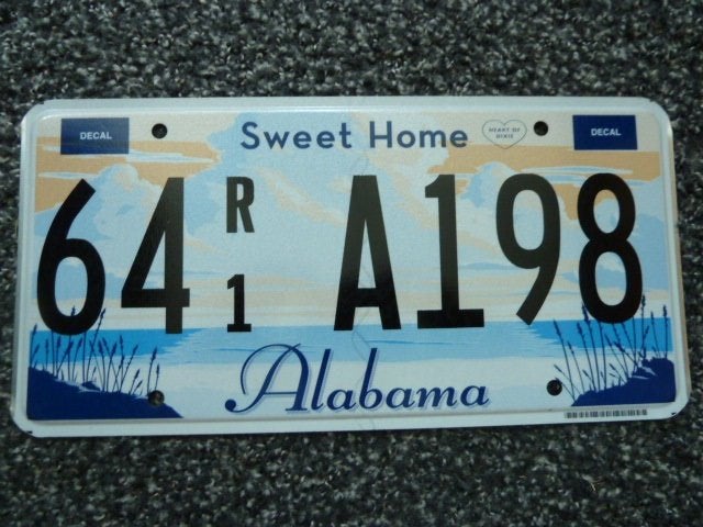 Kentekenplaat licenseplate Alabama Sweet Home 3 USA, Verzenden, Gebruikt, Auto's