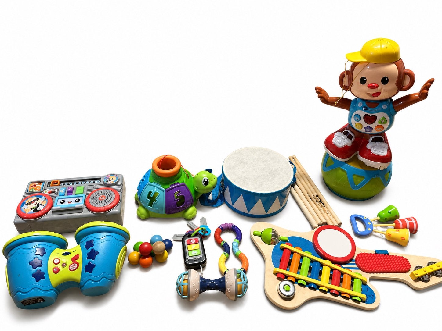 Set kinderspeelgoed en muziekinstrumenten, Ophalen, Gebruikt
