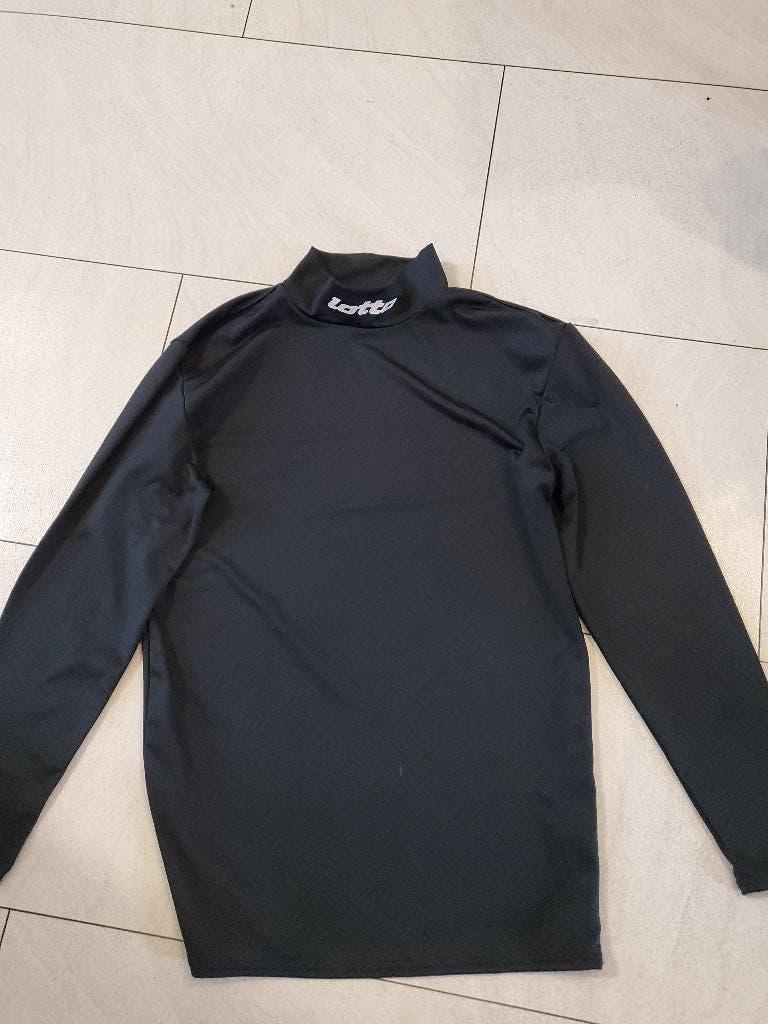Nieuw Lotto sportshirt met col - Zwart maat S, Kleding | Heren, Sportkleding, Lotto, Zwart, Nieuw, Ophalen of Verzenden