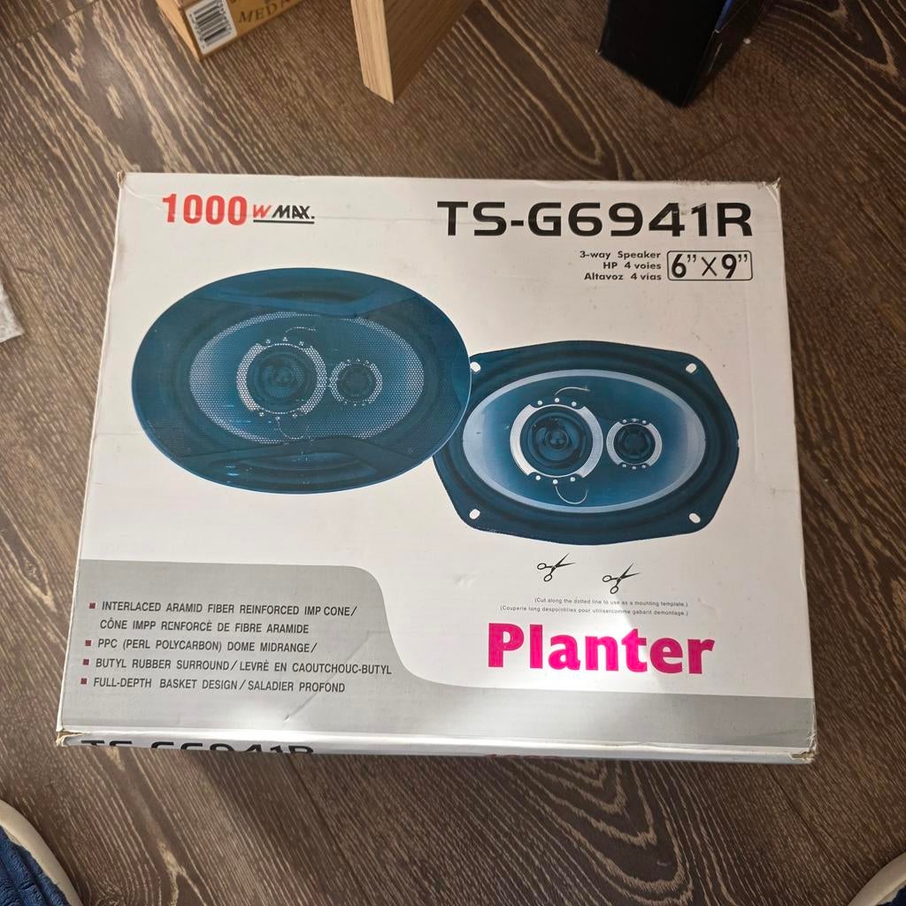 Planter TS-G66941R 3-weg speakers, nieuw in doos, Auto diversen, Autospeakers, Ophalen of Verzenden, Nieuw