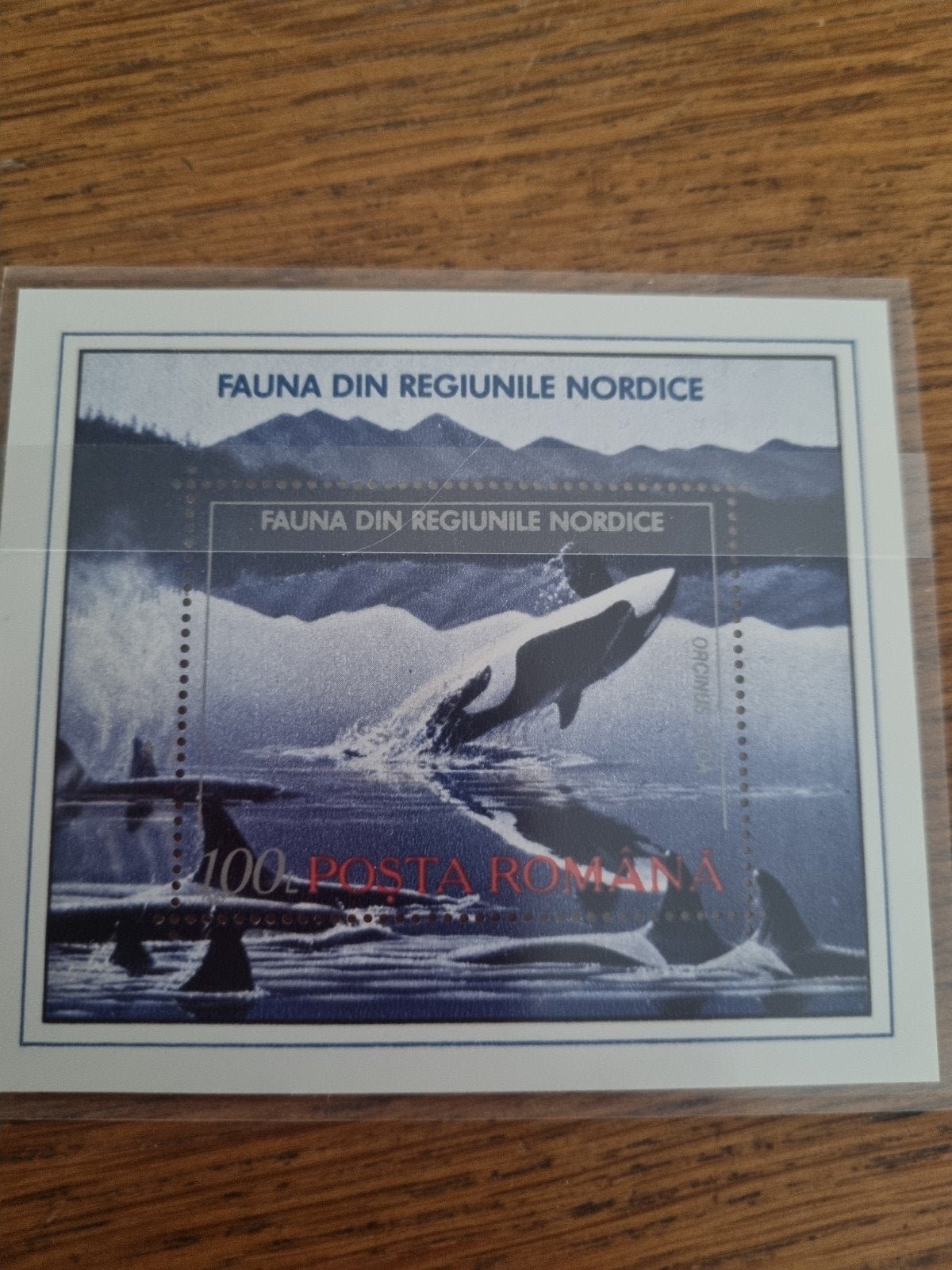 Roemeense postzegel: Fauna uit de Noordelijke Regio's - Orka, Ophalen of Verzenden