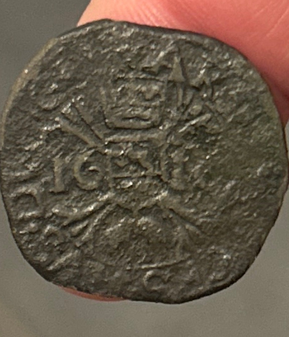 Bodemvondst. Oord Roermond 1610 - Albert en Elisabeth, Postzegels en Munten, Munten | Nederland, Ophalen of Verzenden, Vóór koninkrijk
