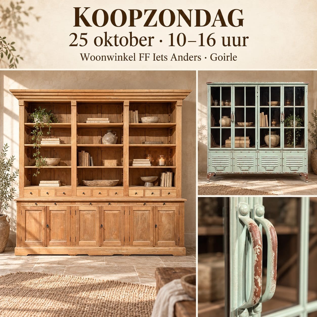 Unieke Landelijke Meubels & Decoratie - Maatwerk Mogelijk, Huis en Inrichting, Nieuw, Ophalen of Verzenden, 5051CM, Info@ff-ietsanders.nl