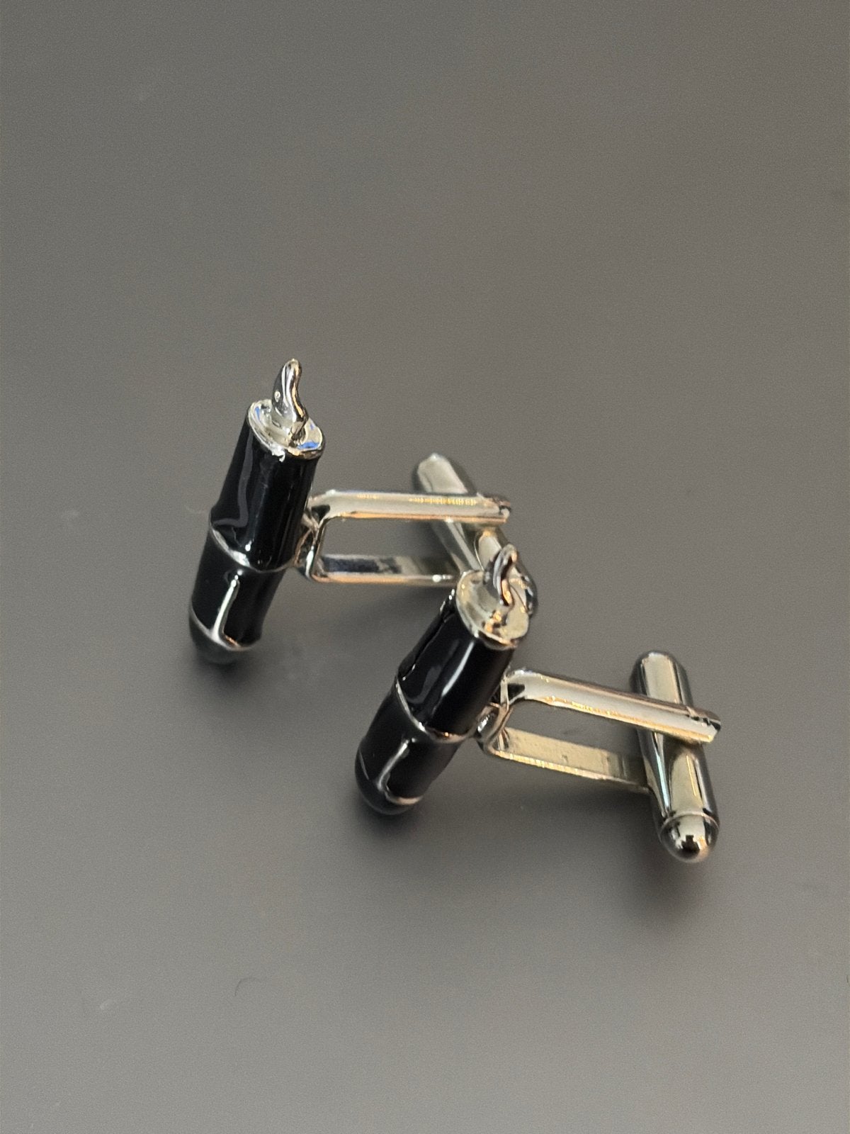 Manchetknopen Zwart/Zilver - Stijlvol en Tijdloos, Sieraden, Tassen en Uiterlijk, Manchetknopen, Ophalen of Verzenden, Zo goed als nieuw
